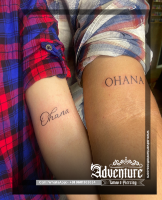 Couple tattoo design Adventure Tattoo Ahmedabad